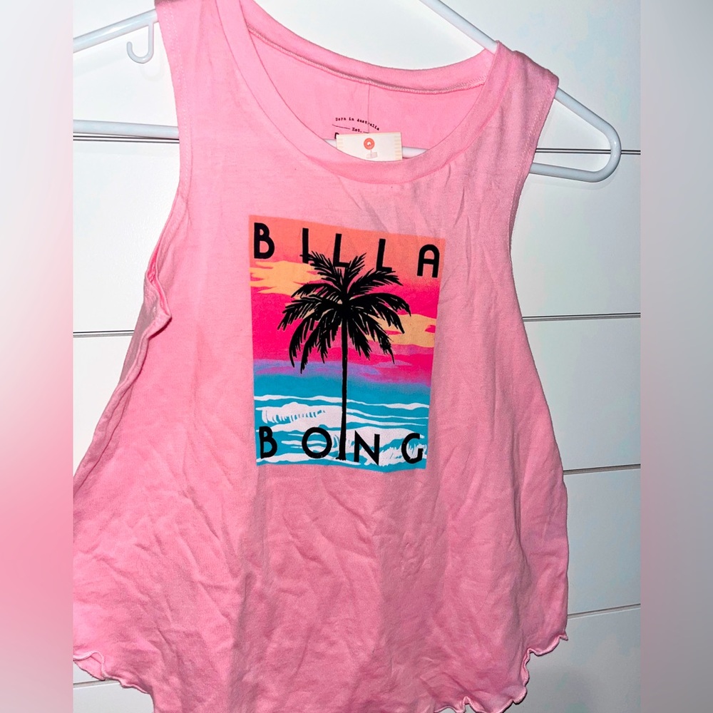 light pink billabong tank